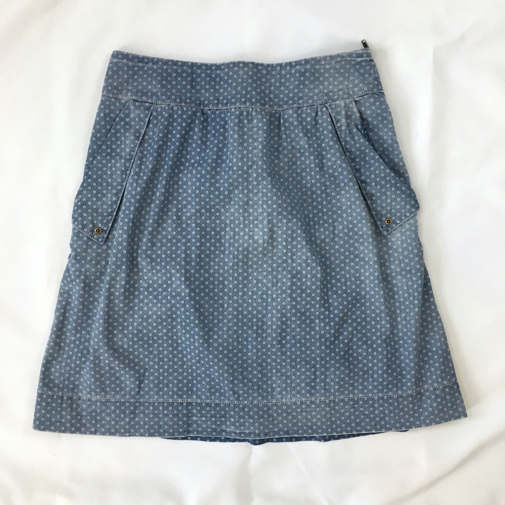 Anthropologie Size 6 Holding Horses denim skirt - Picture 3 of 8